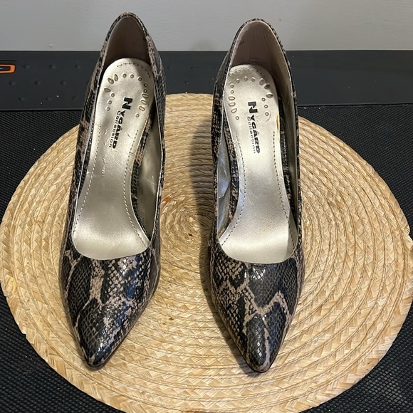 Nygard Collection Animal Print Pointy Toe Block Heel Pump Heel Size 10 - Picture 7 of 15